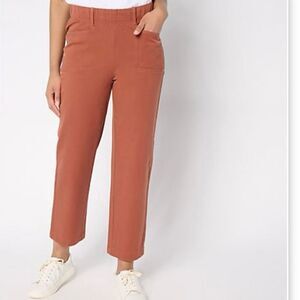 AnyBody Regular All-Stretch Twill Straight Leg Ankle Pants Size Medium